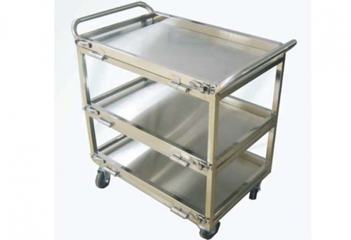 รถเข็นสแตนเลสกันไฟฟ้าสถิต Anti static stainless steel cart 3 layer